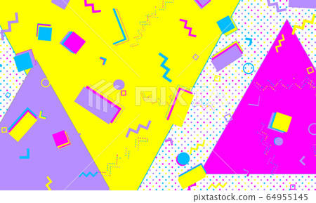 Memphis Pattern. Abstract Vector. Hipster Style Memphis Pattern. Abstract Vector. Hipster Style 64955145