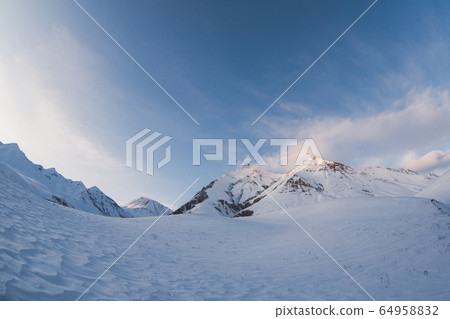Beautiful natural background with Caucasus mountains Beautiful natural background with Caucasus mountains 64958832