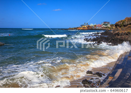 Jeju island ollegil beachside scenery Jeju island ollegil beachside scenery 64960617