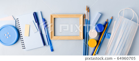 Concept of self quarantine at home. Preventative 64960705