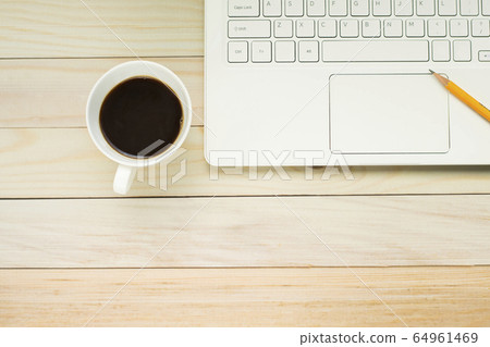 Laptop and coffee 64961469