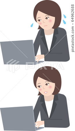 Desk work female 64962688