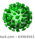 Coronavirus green background transparent 64964943