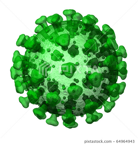 Coronavirus green background transparent 64964943