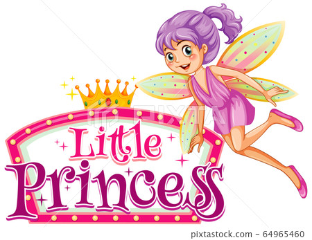 Font design for word fairy enchantment with fairy 64965460