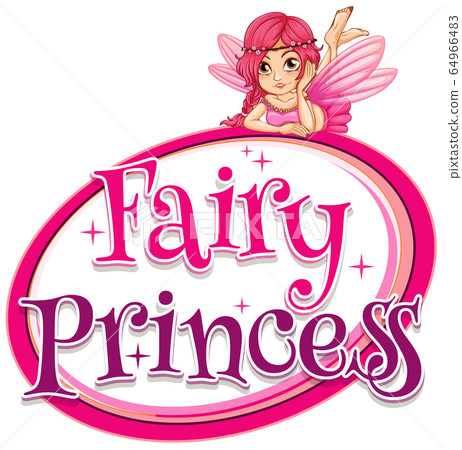 Font design for word fairy princess with pink Font design for word fairy princess with pink 64966483