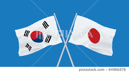 日韓國旗 日韓國旗 64966876