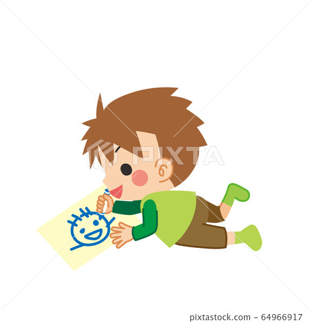 Little boy drawing Little boy drawing 64966917