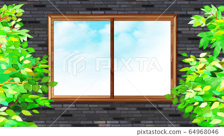 Virtual background remote meeting window window edge windowsill Virtual background remote meeting window window edge windowsill 64968046