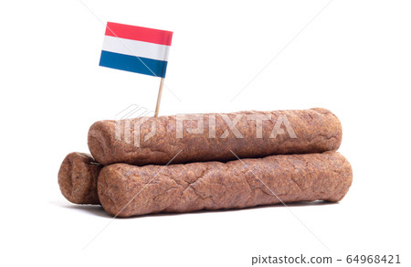 Three frikadellen, a Dutch fast food snack Three frikadellen, a Dutch fast food snack 64968421