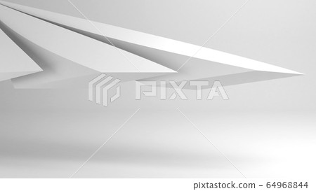 Minimal geometric installation, 3d rendering Minimal geometric installation, 3d rendering 64968844