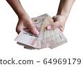 Hand show a lot of money 64969179