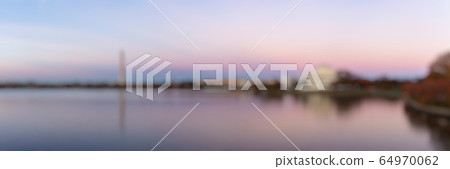 Blur background of Jefferson Memorial. 64970062