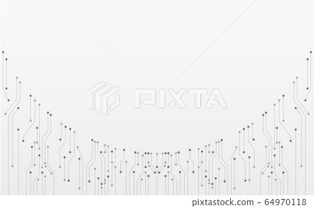 Abstract futuristic communication vector futuristic circuit board, Electronic motherboard. 64970118