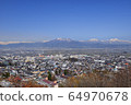 Overlooking the city of Suzaka, Nagano Prefecture 64970678