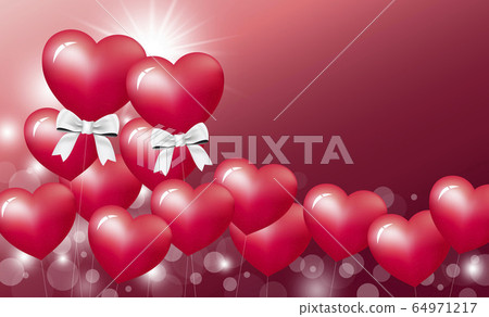 Love concept design of heart balloon Love concept design of heart balloon 64971217