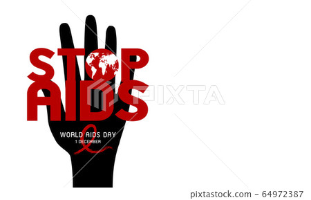 World aids day design on white background 64972387