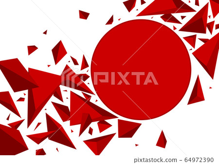 Abstract background design of red 3d triangle Abstract background design of red 3d triangle 64972390