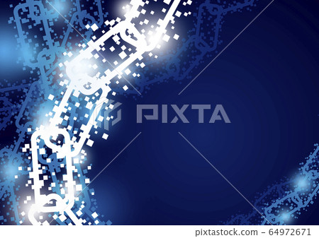 Blockchain technology background 64972671