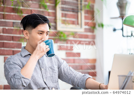 telework video meeting at home 64974012