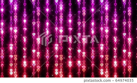 Line heart glitter illumination 3d illustration background background 64974035