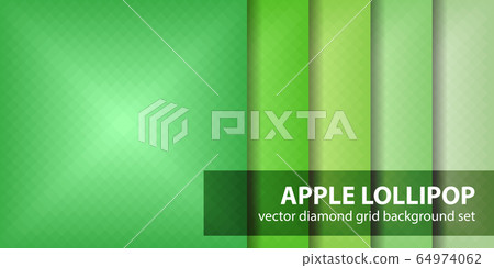 Diamond pattern set "Apple Lollipop". Vector 64974062