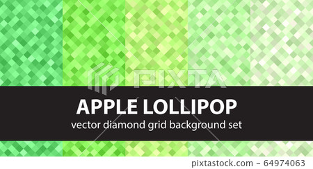 Diamond pattern set "Apple Lollipop". Vector 64974063