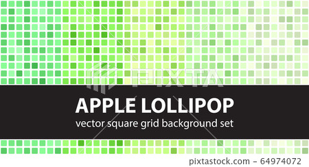 Square pattern set Apple Lollipop. Vector seamless Square pattern set Apple Lollipop. Vector seamless 64974072