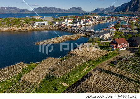 Henningsvaer Lofoten is an archipelago in the 64974152