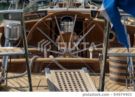 Ship's wheel, rudder marine Ship's wheel, rudder marine 64974403