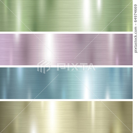 Set of pastel color metal texture background Set of pastel color metal texture background 64974669