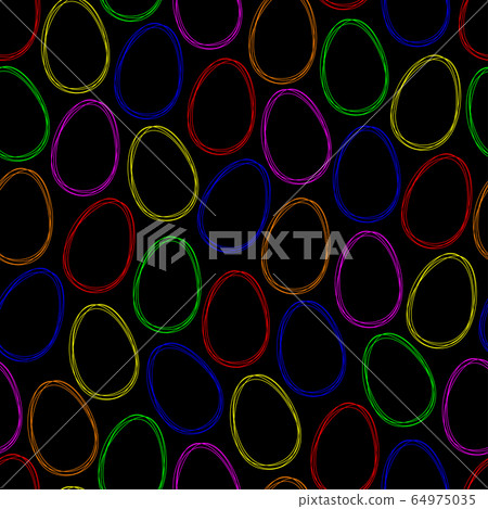 Easter eggs seamless pattern. 64975035