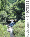 Summer stream-countryside landscape 64975351
