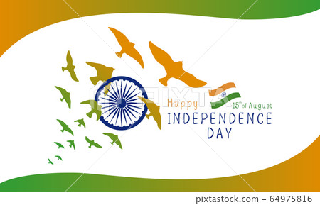 15th of August India Independence day design 64975816