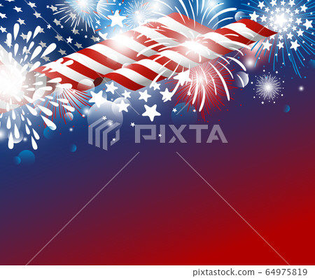 USA independence day 4th of july background design 64975819