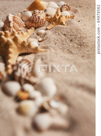 Summer beach vacation or holiday background with 64978562