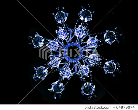 abstract glass snowflake abstract glass snowflake 64979074