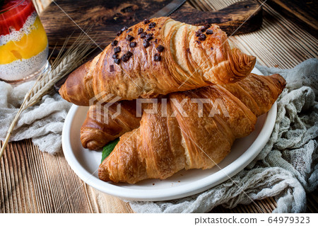 Fresh Croissant. 64979323