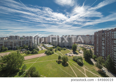 Residential Estate new district with skyscrapers 64980019