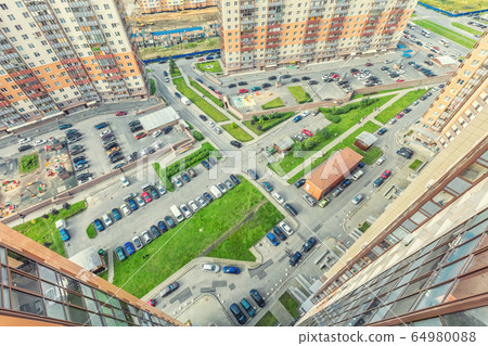 Residential Estate new district with skyscrapers Residential Estate new district with skyscrapers 64980088