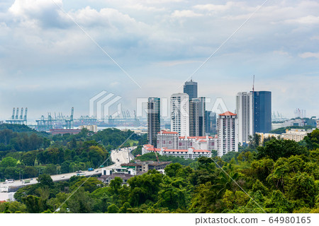 View from Mount Faber Park in Singapore 64980165