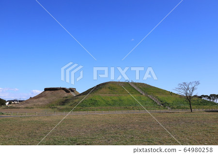 Sa玉縣行田市Sa玉縣mul稻的稻山yama 64980258