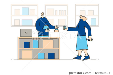 Online shop. Smm concept. Vector sale scene. Online shop. Smm concept. Vector sale scene. 64980694