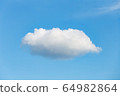 Cloud on the blue sky. 64982864