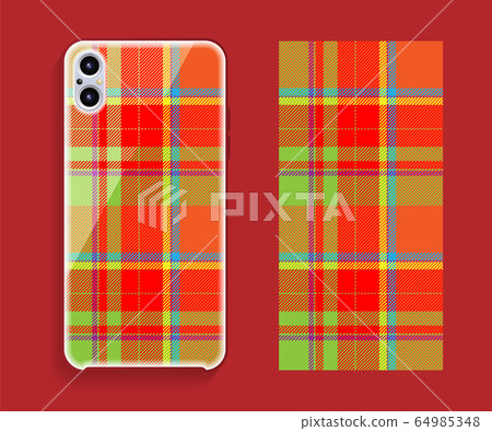 Smartphone cover design vector mockup. Template Smartphone cover design vector mockup. Template 64985348