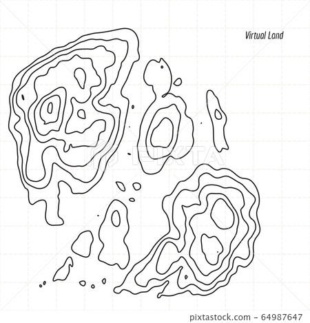Vector design element. Topography map. Abstract landscape Vector design element. Topography map. Abstract landscape 64987647