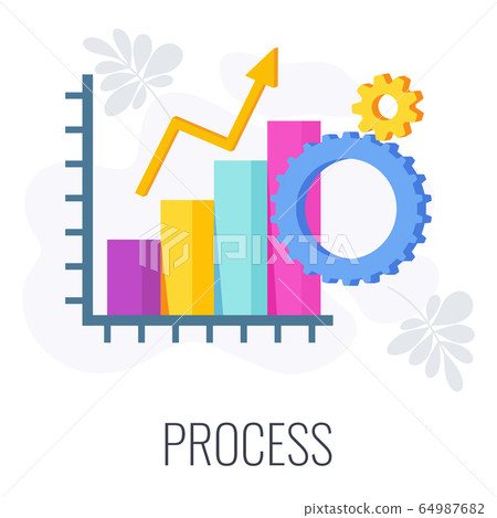 Process infographics flat vector pictogram. 7 PS marketing mix. Process infographics flat vector pictogram. 7 PS marketing mix. 64987682