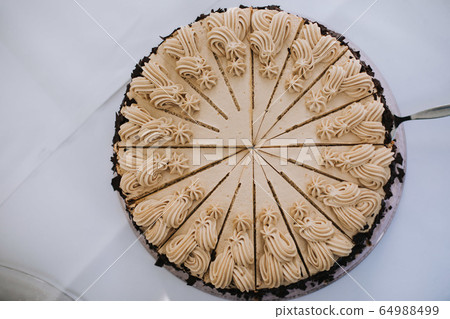 photo of a homemade coffee cake with chocolate photo of a homemade coffee cake with chocolate 64988499