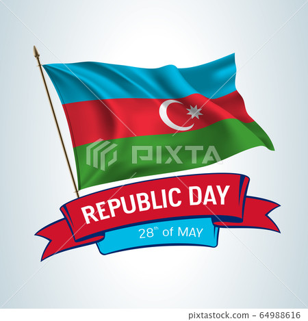Azerbaijan republic day greeting card, banner, square vector illustration Azerbaijan republic day greeting card, banner, square vector illustration 64988616