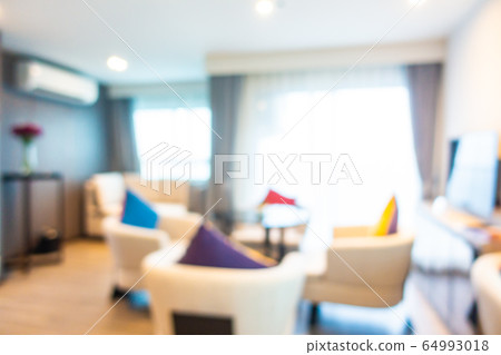 Abstract blur hotel lobby interior room 64993018